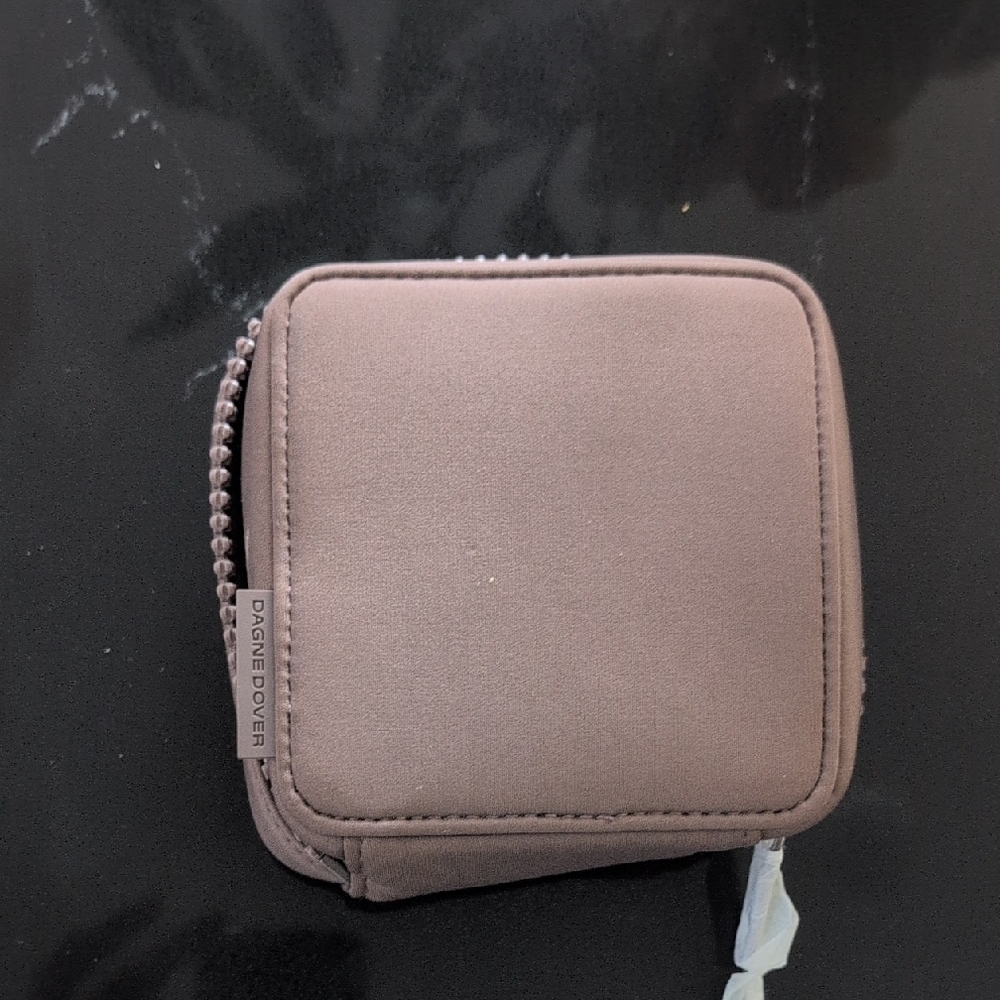 Dagne Dover Compact Pouch in Brown